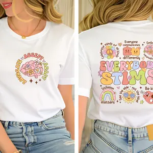 Everybody Stims Speech Therapy T-Shirt, Behavior Analyst Shirt, Autism Matter TShirt, Behavior Therapy Gift, Neurodiversity T-Shirt