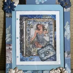 Herself - 12 x 9 Mixed Media Framed