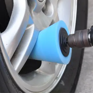 Car Wheel HUB Polishing Cone Sponge for Detailing Scratches, High-Quality Car Care Tool for Automotive Shine, Essential Auto Detailing Accessory