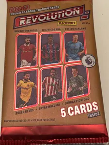2 (TWO PACKS) OF Panini 2022/23 Revolution Premier League EPL Soccer Hobby