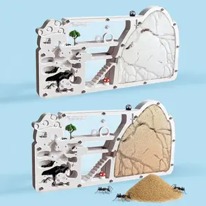 Ant Farm Kit, Sand Ant Farms, Ant Colony Observation Castle, Ant Habitat for Live Ants, Educational Science Kit for Kids & Adults