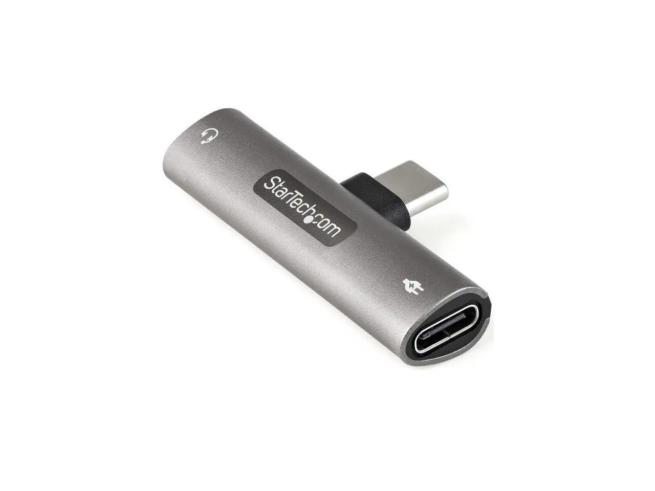 StarTech.com USB C Audio & Charge Adapter - USB-C Audio Adapter w/ 3.5mm TRRS Headphone/Headset Jack and 60W USB Type-C Power Delivery Pass-through Charger - For USB-C Phone/Tablet/Laptop (CDP235APDM)