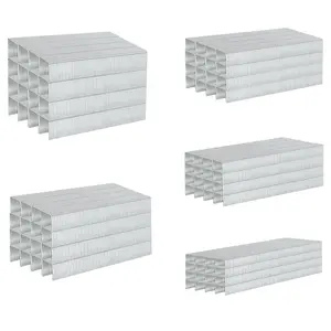 20 Guage Galvanized T/50 ,5 Sizes  Size Project Pack for Staple  or T-50 Stapler (1/4"+5/16"+3/8"+1/2"+9/16"-6720 pcs)