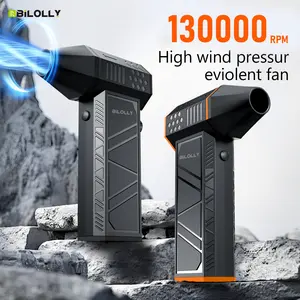 BILOLLY Portable Cordless Air Duster - 130,000RPM Brushless Motor, Stepless Speed Mini Blower, Rechargeable Battery - Suitable for Keyboard, Computer, Car, Yard Dust Cleaning, Outdoor Fire Starting, etc.