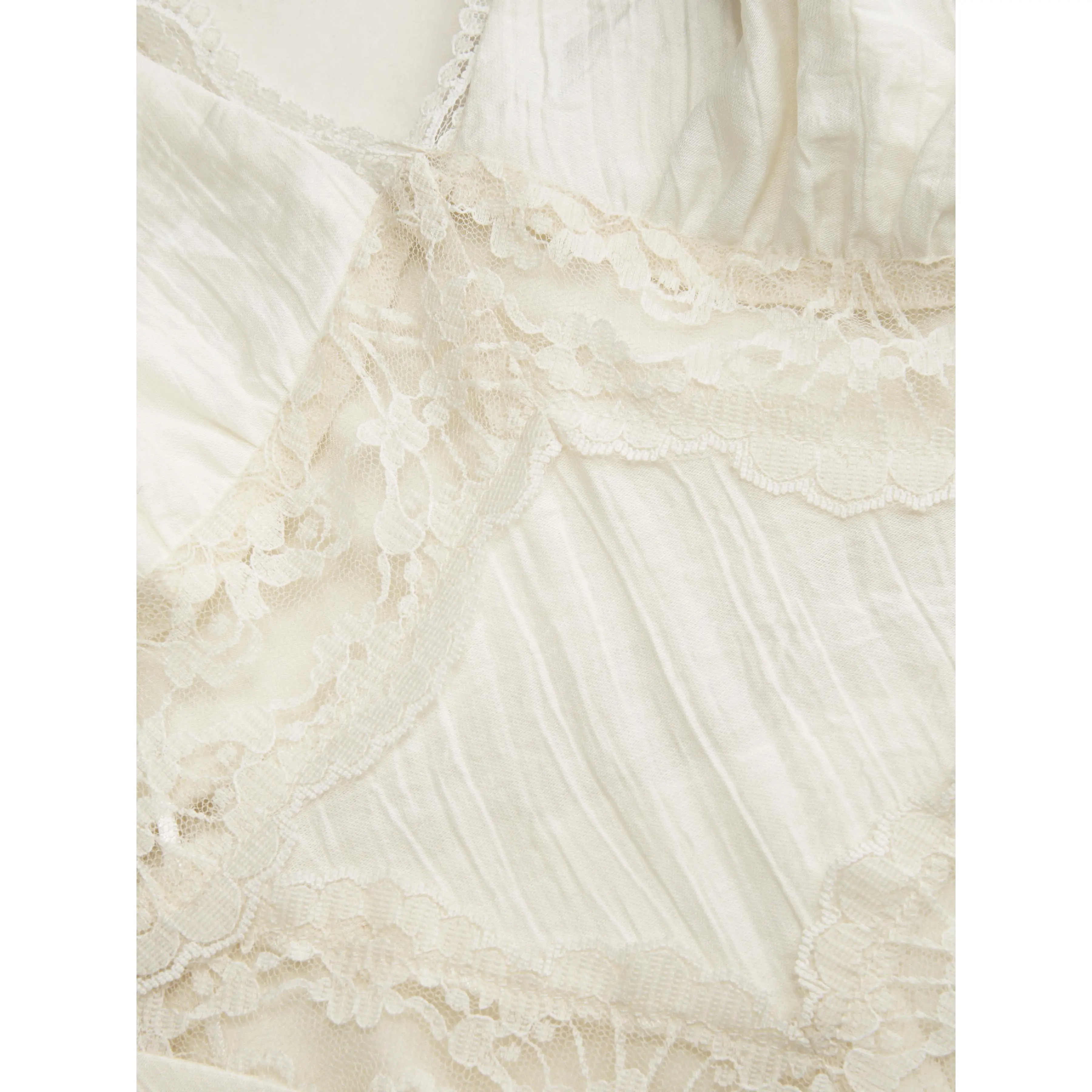 Cider V-neck Lace Panel A-line Cami Midi Dress SwimWeek - TikTok Shop