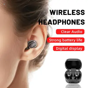 Smallest Invisible Mini Earbuds Wireless Bluetooth, Low Profile Micro Tiny Discreet Hidden Earbuds for Work, Small Headphones, Invisible Sleep Wireless Earphone for Small Ear Canals,72-hour battery life swimming ENC Headset with