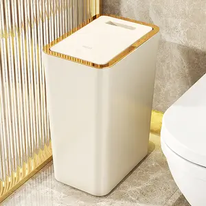 Trash can press the elastic cover model ins wind high-value household toilet deodorant belt cover advanced sense crevice paper basket