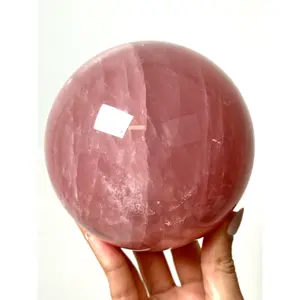 Six Star Rose Quartz Sphere - #1