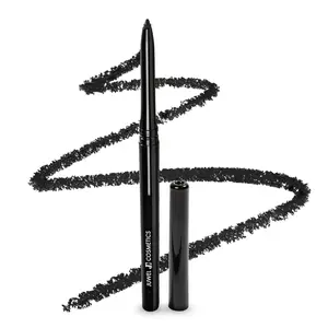 Juwel Cosmetics Automatic Eyeliner, Smudge Proof Waterproof Eyeliner with Castor Oil, Aloe Vera, Chamomile & Vitamin E, Long-lasting, Smooth, Creamy & Vegan Formula, No Sharpening Needed