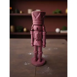 Modern Nutcracker Sculpture Minimalist Christmas Decor