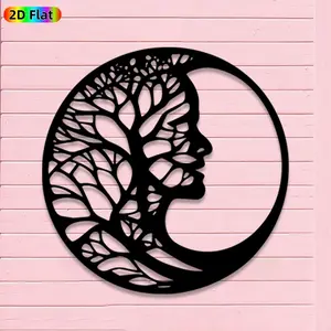1pc Avant - Garde Human Head with Tree Branches Metal Wall Art, Avant - Garde Human Head with Tree Branches Statue Mural, Iron Craft, Perfect for Gallery, Studio, Office Wall Decor,Artistic Metalwork, Halloween Decor, Ideal Gift for Trend Seekers