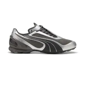 PUMA Mens V S1 Metallic Lace Up Sneakers Shoes Casual - Grey