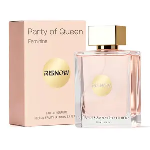 RISNOW Fruity Floral Fragrance 3.4 oz 100ml for WoMen - Party of Queen Feminine with Orange Rose Patchouli Vanilla Long-Lasting Luxury Arabian WoMen's Perfume