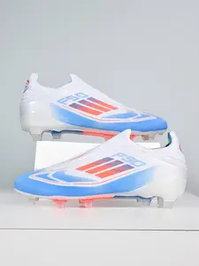 Unisex's Ombre Pink High Top Football Shoes, Breathable Comfortable Football Cleats, Football Training Shoes for All Seasons