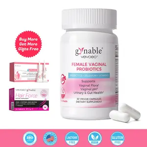 Gynable Female Probiotic for Women- Female Probiotic for pH Balance,Upgraded to 10 Billion CFU Probiotics Odor Control, Yeast Balance, Promote Healthy Viginal Flora & Feminine Health Postbiotic