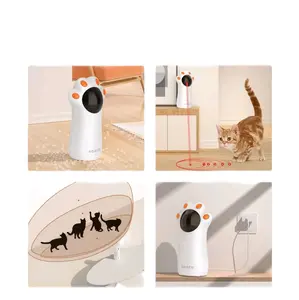 Automatic LED Cat Laser Toy - Remote Controlled Laser for Playtime with Cat-Shaped Design