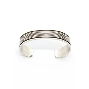 Tahe Oxidized Silver Cuff