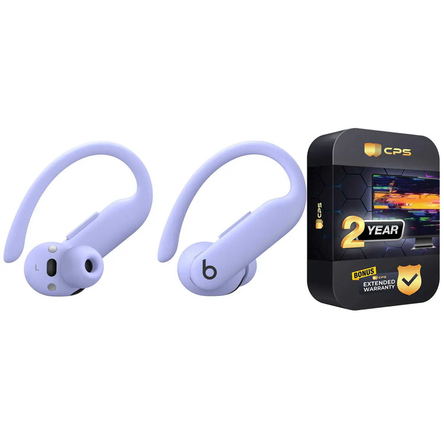 Beats Powerbeats Pro 2 Bluetooth Wireless Noise Cancellation Earbuds with 2 Year Extended Warranty Bundle - Hyper Purple