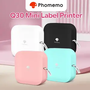 Phomemo Q30 Portable Label Printer Mini Thermal Label Maker Multi-Color Wireless Bluetooth Printer Various Stickers Label Paper