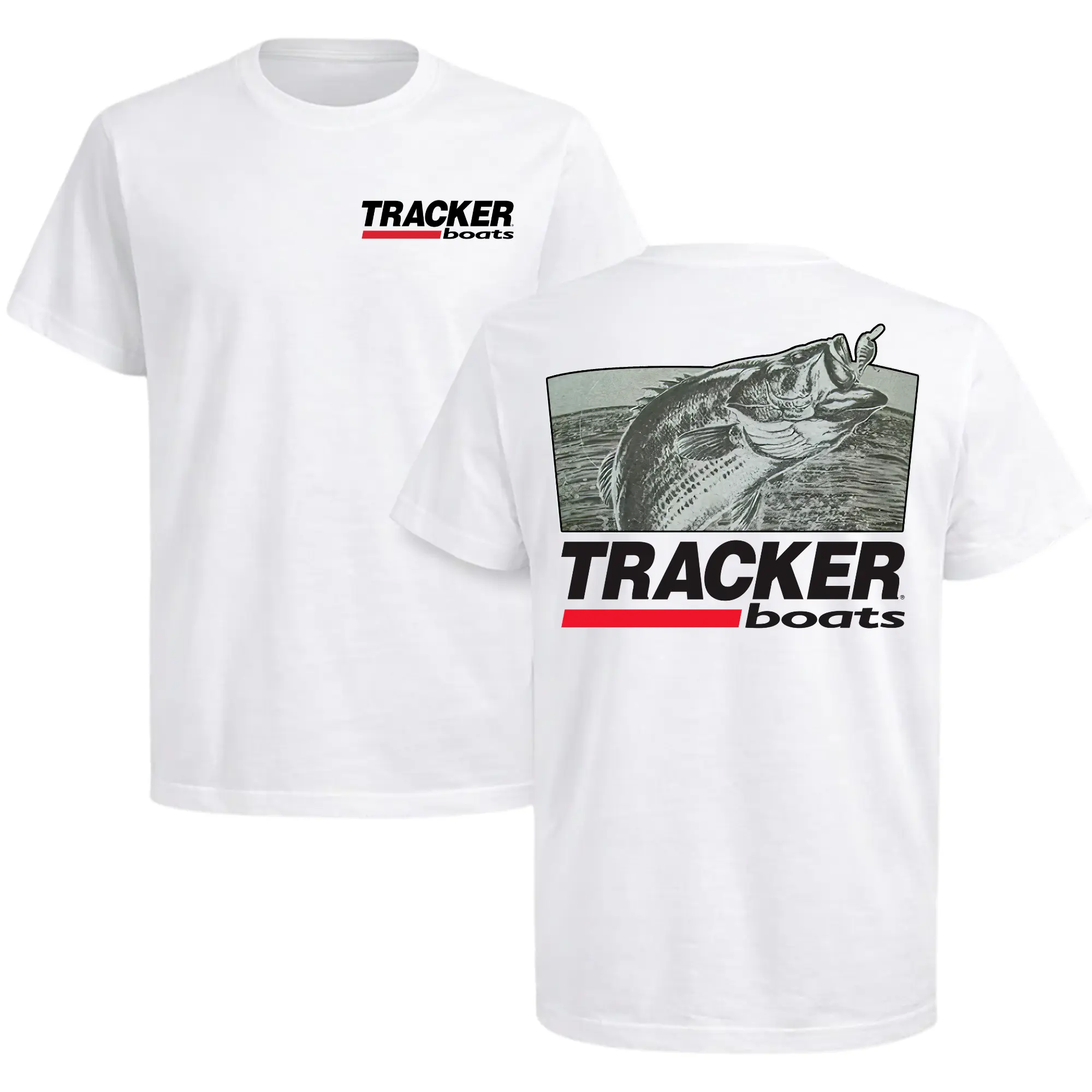 Tracker Boats Graphic Tee, Vintage Fishing T-Shirt, Soft Cotton Blend Shirt, Outdoor Lifestyle Apparel for Men & Women, Perfect Gift for Fishing Enthusiasts