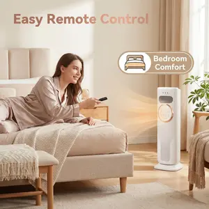 Portable Air Cooler & Heater with Remote, Ice Cooling Tower Fan energy saving 3-in-1 ac unit