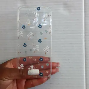 Cute Blue Stars transparent iPhone 15 Pro Max case Accessories Protection