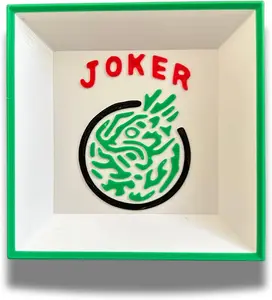 Mahjong - Mah Jongg Wall Game Plastic Dish/Joker Dish/Doubles/Dice Betting Dish Mahjong Gift Hostess/Birthday Gift 3D Printed (Joker)
