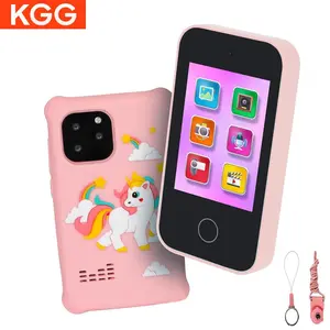 KGG Mini Student Phone, Funny Learning Education Tool, Music Puzzle Game Player with Alarm Clock Calculator Flashlight Toy Phone