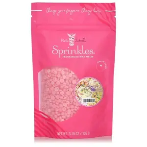 Pink Zebel Sprinkles Sugar Buzz 3.75 OZ Bag Soft Soy Wax Fragrance Oils for Powerful Long-Lasting Scent Experience