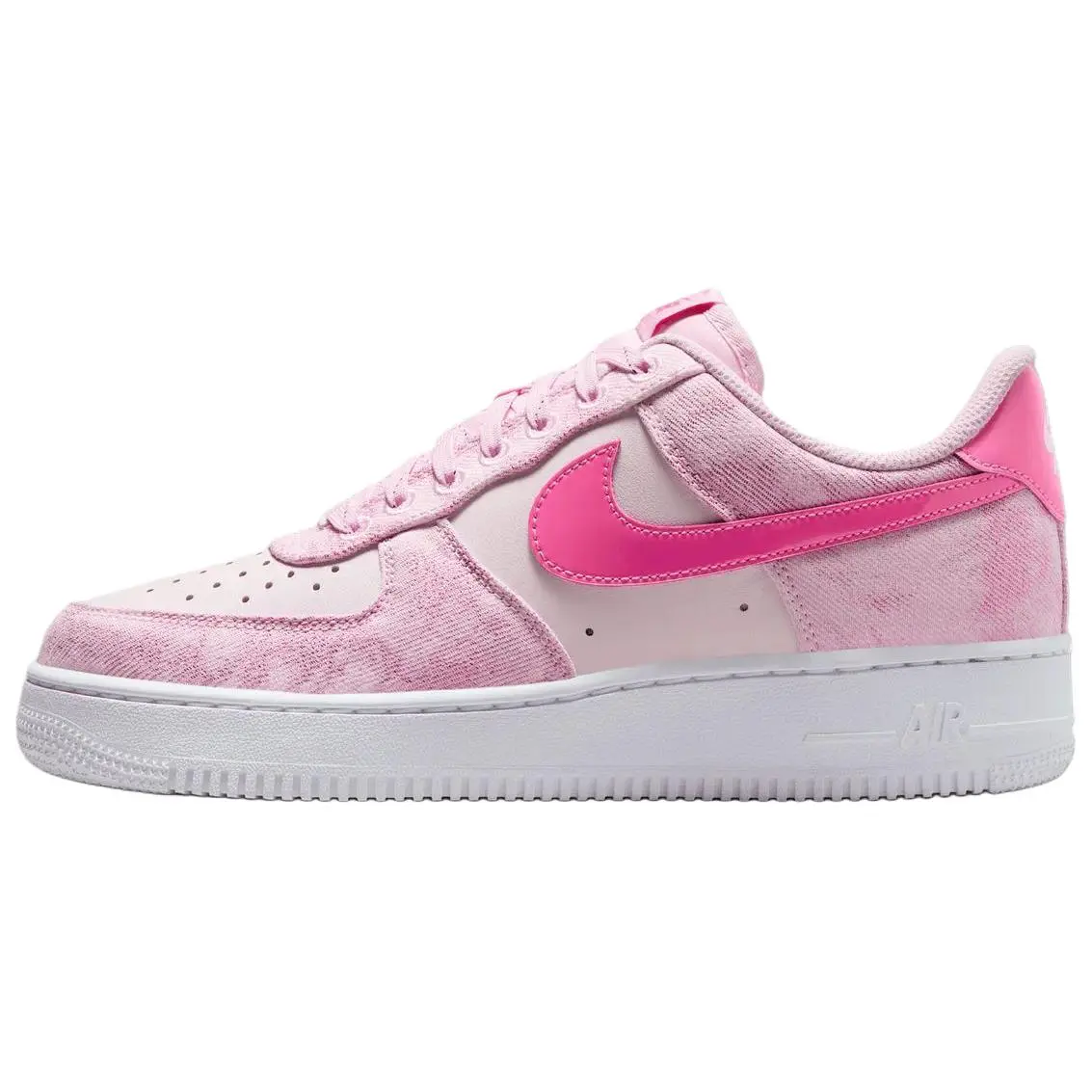 Nike Wmns Air Force 1 Low 'Pink Denim' Women's Iconic Sneaker Featuring Nike Air Cushioning and Durable Cupsole Construction for Long-Lasting Wear, Casual Wear, Low Profile Sneakers, Cupsole Sole, Female Sneaker