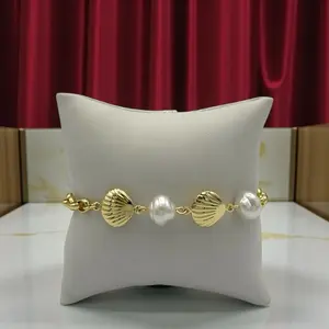 B10 Seashell Bracelet- Gold Plated 14k