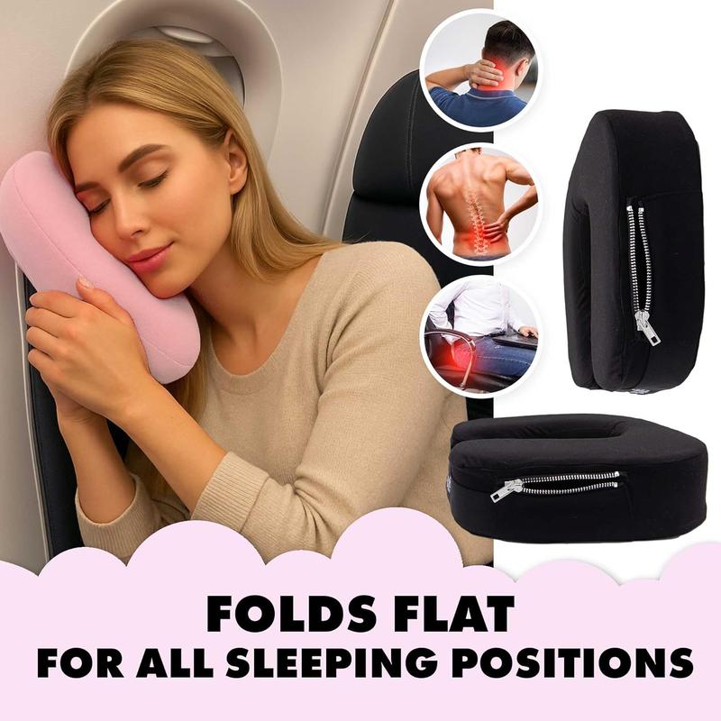 Travel  Pillow  Ultra Lightweight & Comfortable Memory  with Zipper Storage for Airplane,  &  Travel Accessory for  &  with Cooling, Breathable & Washable Fabric