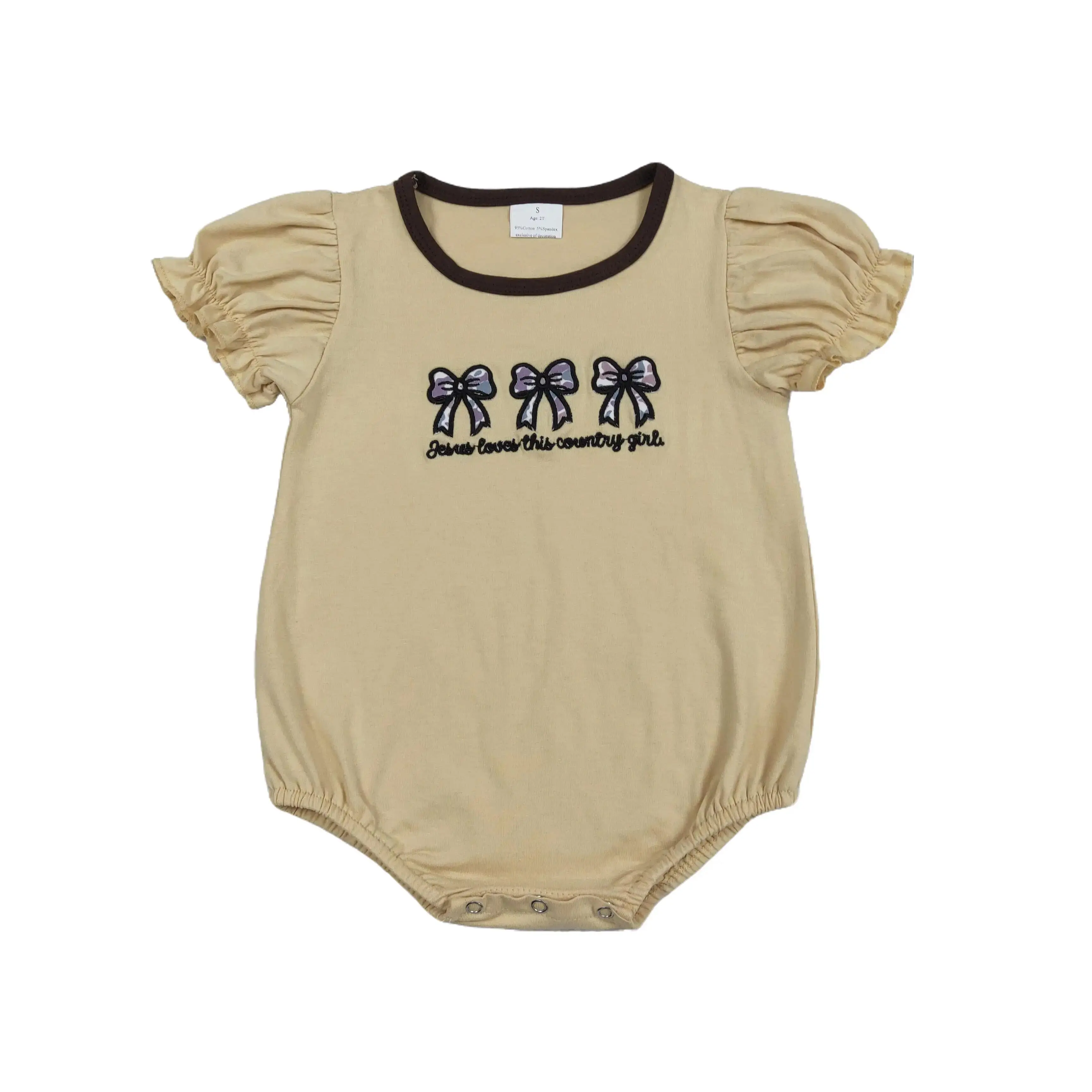 Baby Girl Clothes Girl Summer Bubble Bows Camo Newborn Baby Onesie