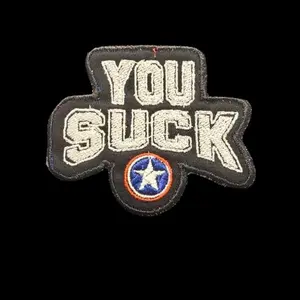 “You Suck” Wrestling Patch – Iconic Chant Embroidered Iron-On – WWE Inspired