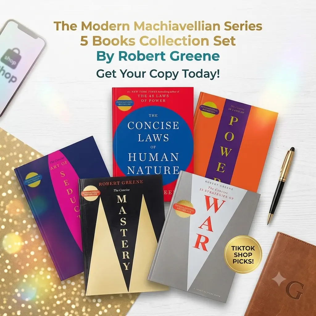 5 Books Set (The 48 Laws of Power; The Laws of Human Nature; The Art of Seduction; The 33 Strategies of War & Mastery) By Robert Greene [PAPERBACK, 2020]