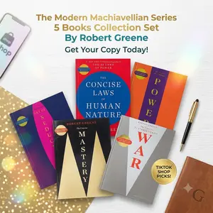 5 Books Set (The 48 Laws of Power; The Laws of Human Nature; The Art of Seduction; The 33 Strategies of War & Mastery) By Robert Greene [PAPERBACK, 2020]
