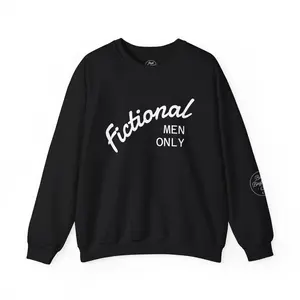Fictional Men Only Sweatshirt, Book Boyfriend Co, Bookish Merch, Gift for Book Lovers, Romantasy