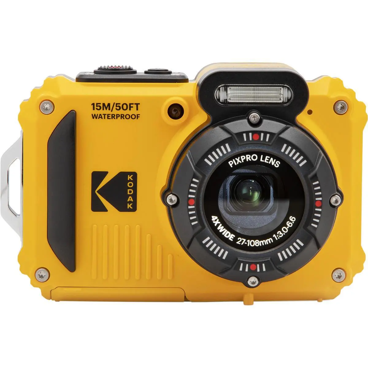 Kodak PIXPRO WPZ2 16MP Full HD Waterproof Rugged Digital Camera, Yellow