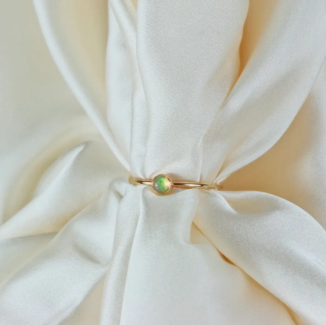 Opal Ring | Natural Crystal Opal Ring