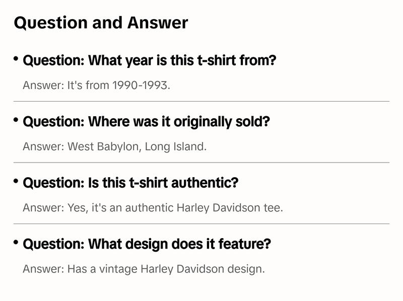 Vintage Harley Tee T0390