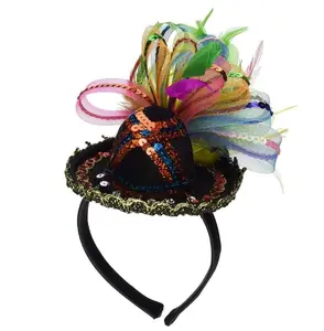 Mini Fiesta Sombrero Hat Headband - Costume Accessory - One Size
