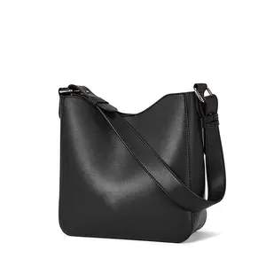 New Trendy Versatile Fashion Messenger Bag Bucket Bag Shoulder Crossbody Bag Simple Style High-End Feel Fashionable Bucket Bag