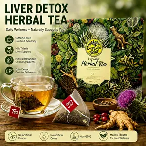 Liver & Kidney Cleanse Herbal Tea – Milk Thistle, Goji Berry & Dandelion Root Detox Support, Natural Wellness Tea Bags