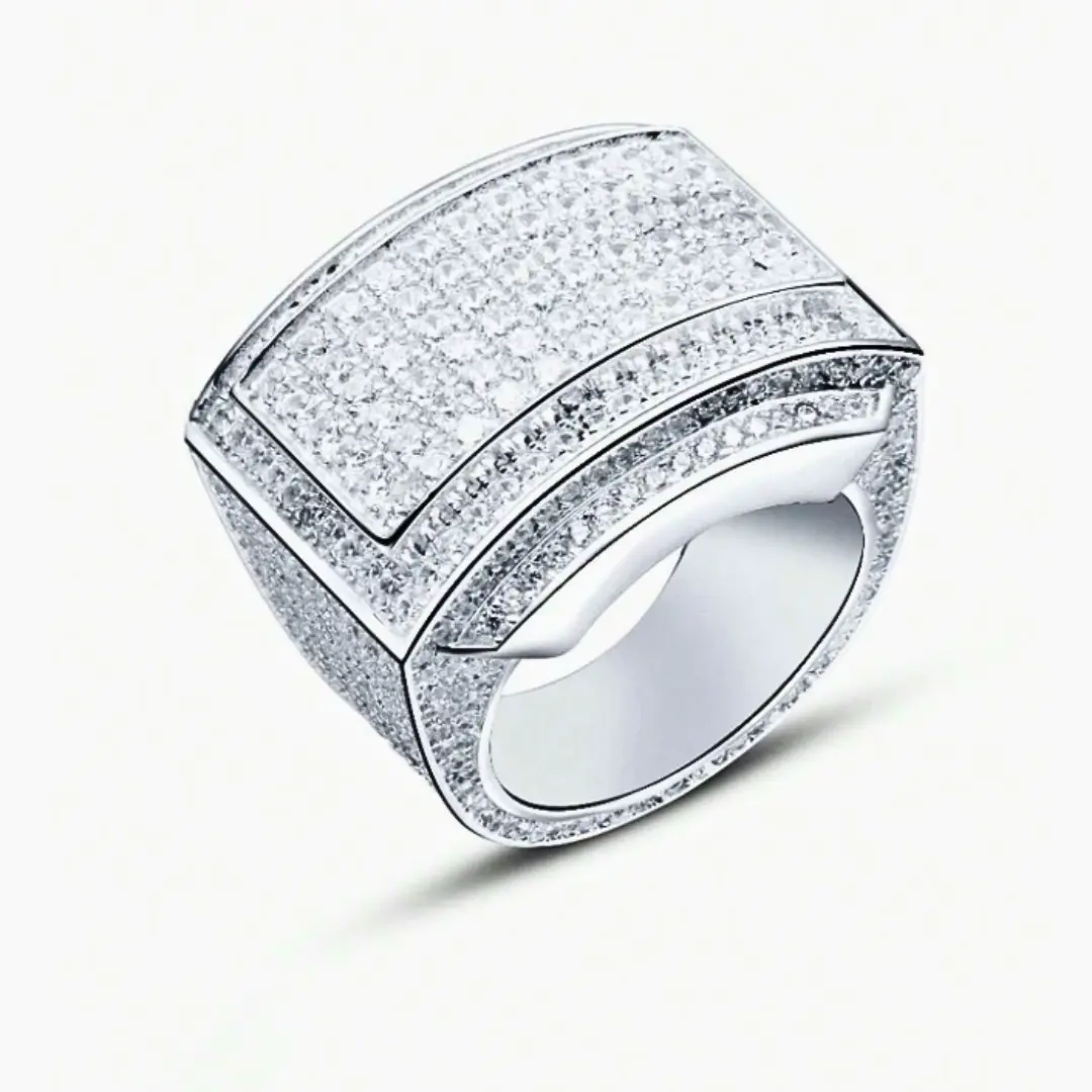 Luxury White Jewelry Rings for Men - Dating, Wedding Engagement, Decoration, Gifts, Valentine's Day Accessories