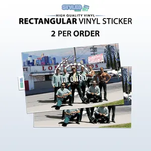 blood in blood out la onda rectangle vinyl sticker high quality vinyl