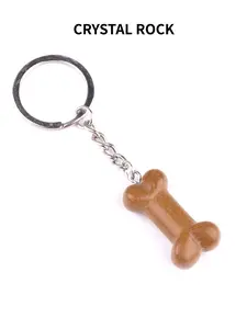 Cute Dog Bone Shaped Jade Keychain Pendant, Stress Relief Chakra Energy Jewelry, Perfect Gift for Family & Friends