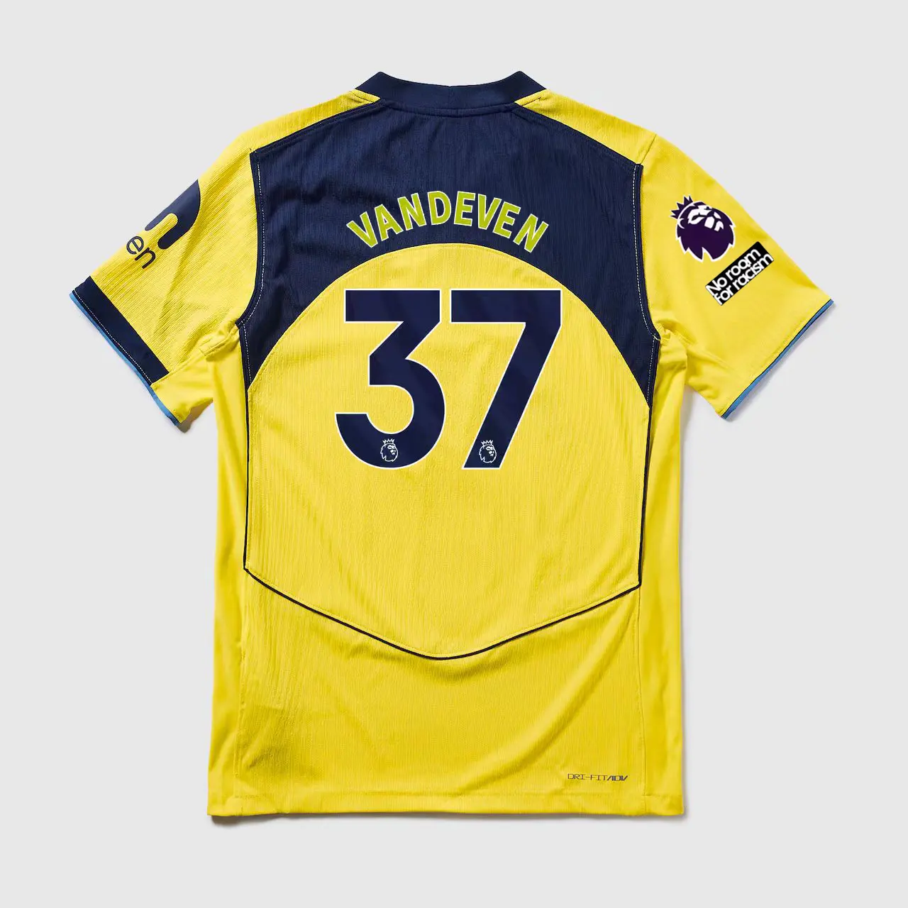New season/25/26 Tottenham Hotspur second away game/football jersey/yellow/men's/short sleeved/sports top/No.37