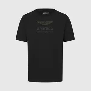 Aston Martin F1 Fanwear Stealth Logo T-Shirt - Black