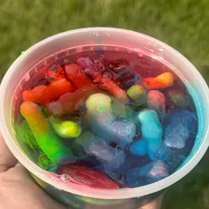 Gummy Glaze Rainbow Goo - Colorful Gummy Treats in a Container