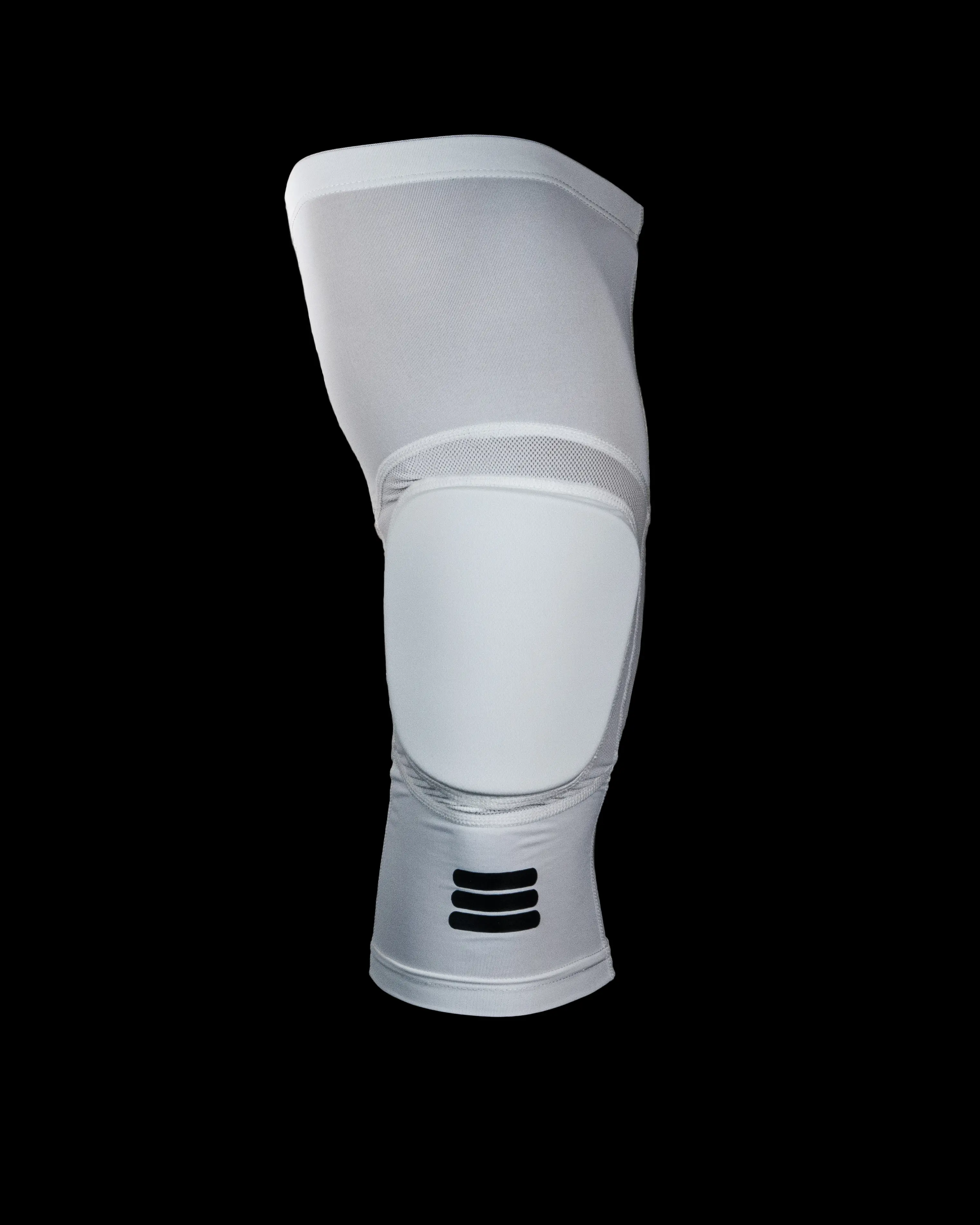 Cumulus Sport Mid-Length Padded Knee Sleeve - White